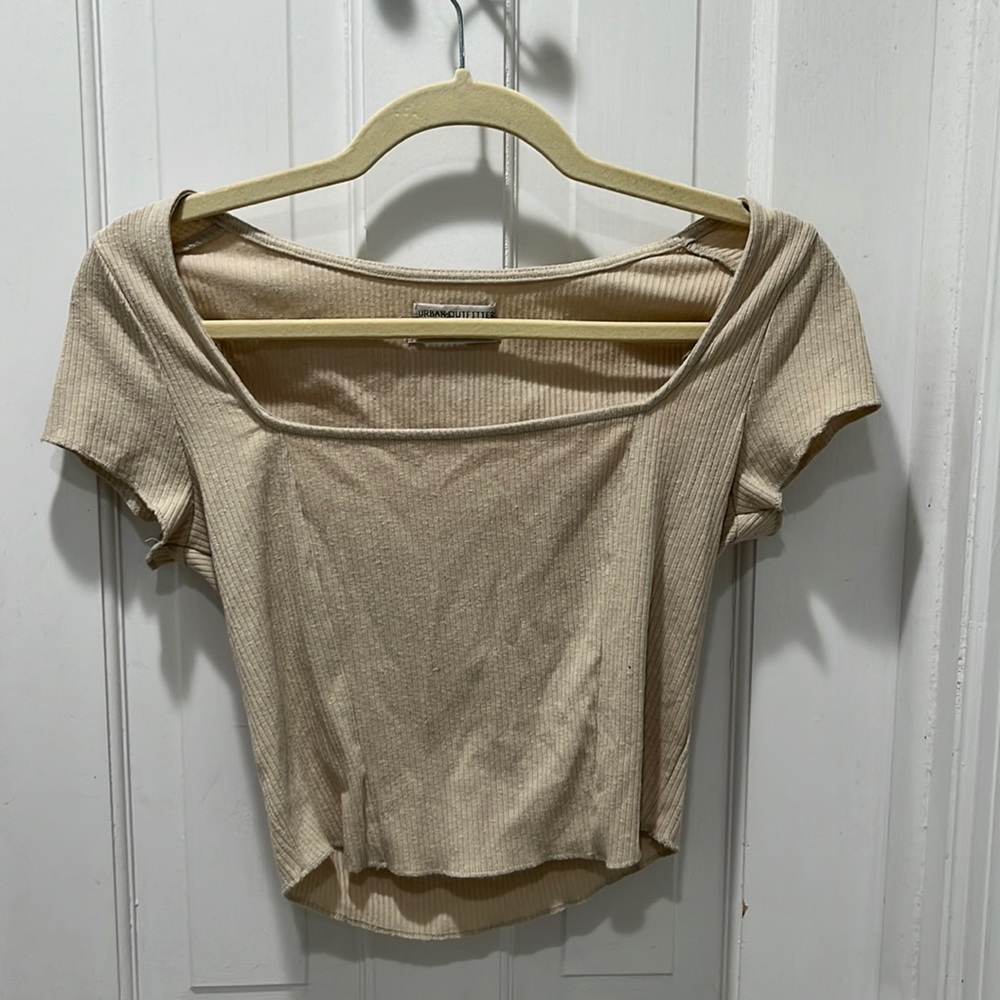 Urban Outfitters Beige Crop Top
